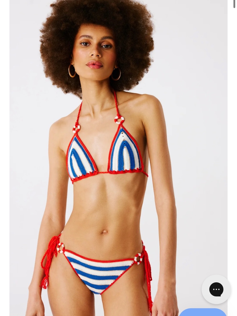 My beachy side Lou Lou hand crocheted bikini set